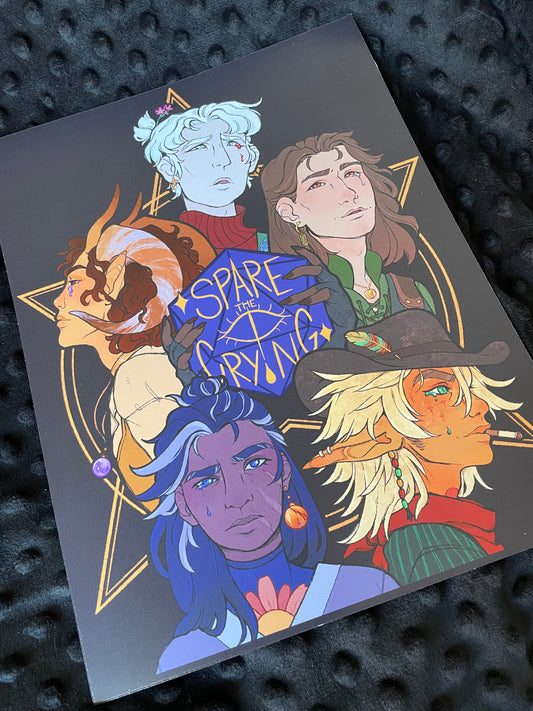 Art Print - Five Fools - Spare the Crying Cover Ver. 2