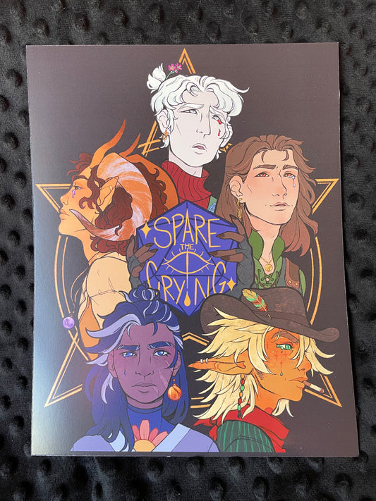 Art Print - Five Fools - Spare the Crying Cover Ver. 2